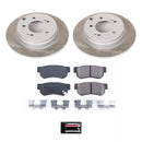 PowerStop Semi-Coated Rotor and Low-Dust Ceramic Brake Pad Kit