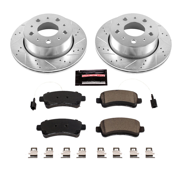 PowerStop Z23 Daily Driver Carbon-Fiber Ceramic Brake Pad and Drilled & Slotted