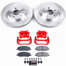 PowerStop Z23 Daily Driver Carbon-Fiber Ceramic Pads Drilled & Slotted Rotor & C