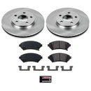 PowerStop OE Stock Replacement Low-Dust Ceramic Brake Pad and Rotor Kit