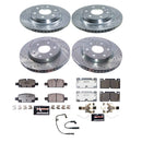 PowerStop Z36 Carbon-Fiber Ceramic Brake Pad with Drilled and Slotted Rotor Kit