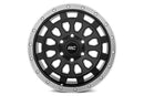 17x8.5 Rough Country 87 Series Black/Machined Wheel 6x5.5 ET0 CB4.173