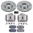 PowerStop OE Stock Replacement Low-Dust Ceramic Brake Pad, Rotor and Caliper Kit