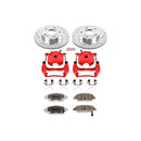 PowerStop Z26 Street Performance Ceramic Brake Pad, Drilled Slotted Rotor, and C