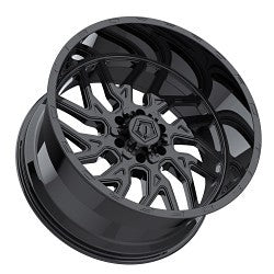 20x9 TIS 544BM Gloss Black Milled 5x127 5x139.7 5x5 5x5.5 ET0 Wheel Rim