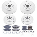 PowerStop Genuine Geomet Coated Rotor and Low-Dust Ceramic Brake Pad Kit