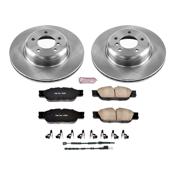 PowerStop OE Stock Replacement Low-Dust Ceramic Brake Pad and Rotor Kit