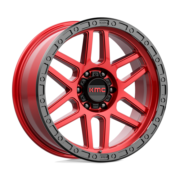 20X9 KMC KM544 MESA Candy Red With Black Lip 6X135 ET0 wheel/rim