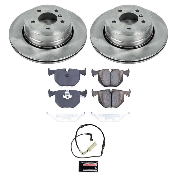 PowerStop OE Stock Replacement Low-Dust Ceramic Brake Pad and Rotor Kit