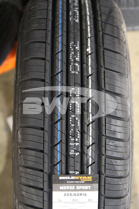 205/60R16 Milestar MS932 Sport 92H BSW B 205 60 16 2056016