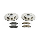 PowerStop OE Stock Replacement Low-Dust Ceramic Brake Pad and Rotor Kit