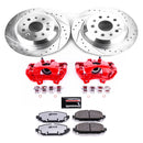 PowerStop Z36 Truck and SUV Ceramic Brake Pad, Drilled & Slotted Rotor, and Cali