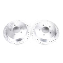 PowerStop Evolution Drilled Slotted Rotors Pair Rear For Ford F-150