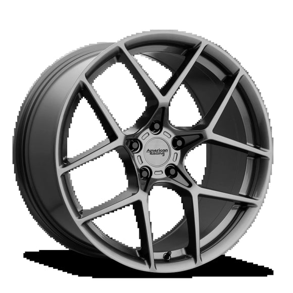 18X8.5 American Racing AR924 CROSSFIRE Graphite 5X120.65 ET50 wheel/rim