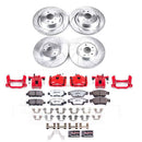 PowerStop Z26 Street Performance Ceramic Brake Pad, Drilled Slotted Rotor, and C