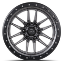 17x9 Lock Off-Road Krawler Matte Gray Matte Black 6x135 ET-12 Wheel Rim-2