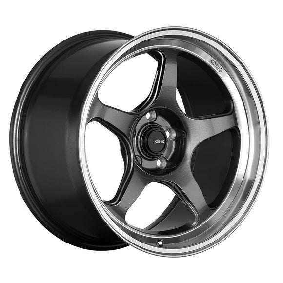 18x8.5 Konig HP Anthracite Metallic Mirror Machined 5x112 ET42 CB66.56 Wheel Rim