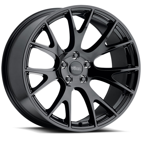 20x10.5 Replica Hellcat Gloss Black 5x115 ET25 wheel/rim