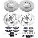 PowerStop Z23 Daily Driver Carbon-Fiber Ceramic Brake Pad and Drilled & Slotted