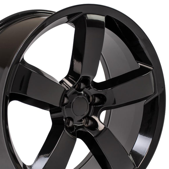 20" Replica Wheel DG04 Fits Dodge Charger SRT Rim 20x9 Black Wheel