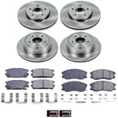 PowerStop OE Stock Replacement Low-Dust Ceramic Brake Pad and Rotor Kit