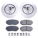 PowerStop Genuine Geomet Coated Rotor and Low-Dust Ceramic Brake Pad Kit