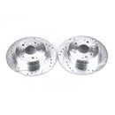 PowerStop Evolution Drilled Slotted Rotors Pair Rear For Honda Element