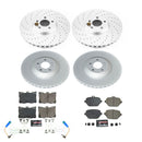 PowerStop Genuine Geomet Coated Rotor and Carbon-Fiber Ceramic Brake Pad Kit