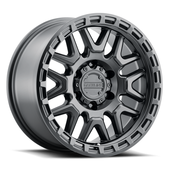 15x7 Raceline A94B Krank Satin Black 4x156 ET10 CB132.5 Wheel