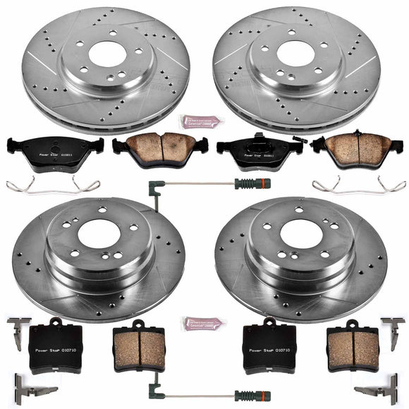 PowerStop Z23 Daily Driver Carbon-Fiber Ceramic Brake Pad and Drilled & Slotted