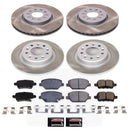 PowerStop Semi-Coated Rotor and Low-Dust Ceramic Brake Pad Kit
