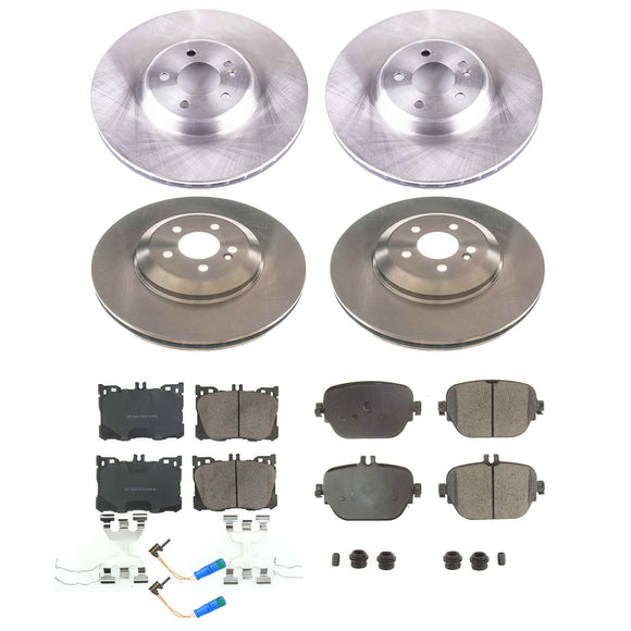 PowerStop OE Stock Replacement Low-Dust Ceramic Brake Pad and Rotor Kit