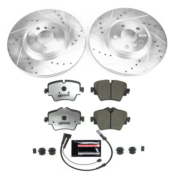 PowerStop Z26 Street Performance Ceramic Brake Pad and Drilled & Slotted Rotor K