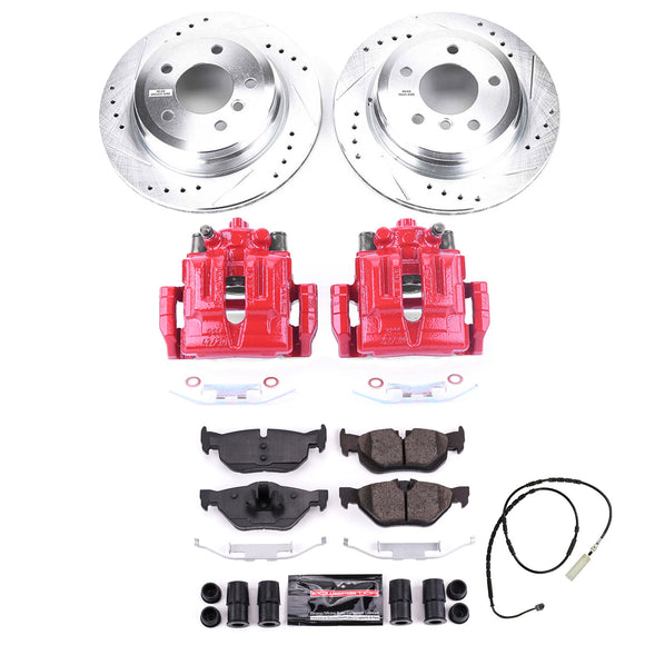 PowerStop Z23 Daily Driver Carbon-Fiber Ceramic Pads Drilled & Slotted Rotor & C
