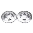 PowerStop Evolution Drilled Slotted Rotors Pair Front For Nissan Frontier