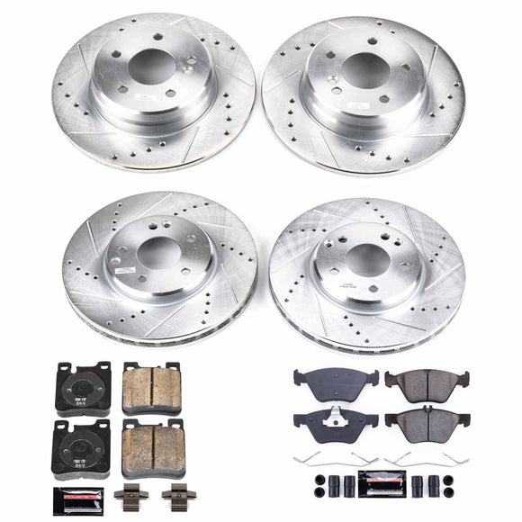 PowerStop Z23 Daily Driver Carbon-Fiber Ceramic Brake Pad and Drilled & Slotted