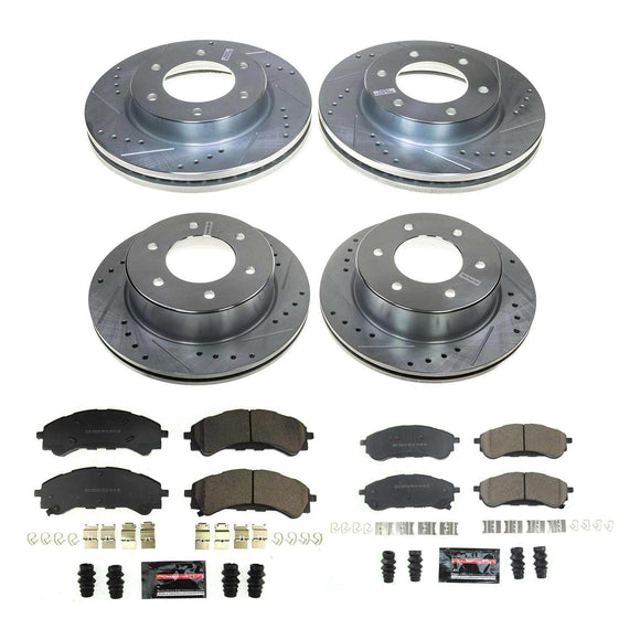 PowerStop Z23 Daily Driver Carbon-Fiber Ceramic Brake Pad and Drilled & Slotted