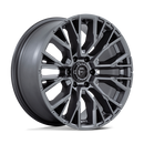 20x9 Fuel Off-Road D848 Rebar Gray 6x139.7 ET20 CB106.1 Wheel Rim