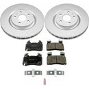 PowerStop Genuine Geomet Coated Rotor and Low-Dust Ceramic Brake Pad Kit