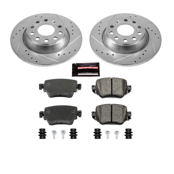 PowerStop Z23 Daily Driver Carbon-Fiber Ceramic Brake Pad and Drilled & Slotted