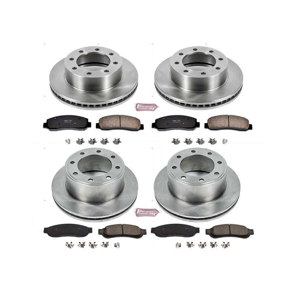PowerStop OE Stock Replacement Low-Dust Ceramic Brake Pad and Rotor Kit