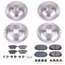 PowerStop OE Stock Replacement Low-Dust Ceramic Brake Pad and Rotor Kit