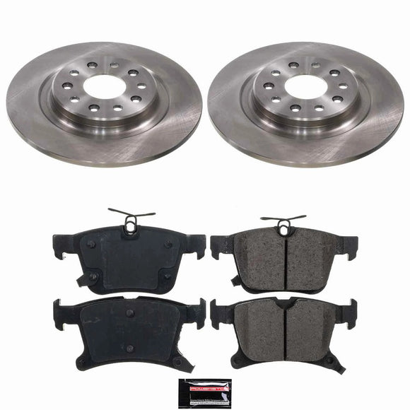 OE Stock Replacement Low-Dust Ceramic Brake Pad and Rotor Kit