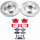 PowerStop Z23 Daily Driver Carbon-Fiber Ceramic Pads Drilled & Slotted Rotor & C