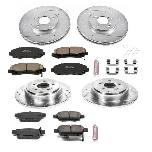 PowerStop Z23 Daily Driver Carbon-Fiber Ceramic Brake Pad and Drilled & Slotted