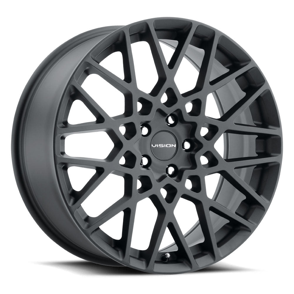 Vision 474 Recoil Satin Black 17X8 5x112 ET38 wheel - 0