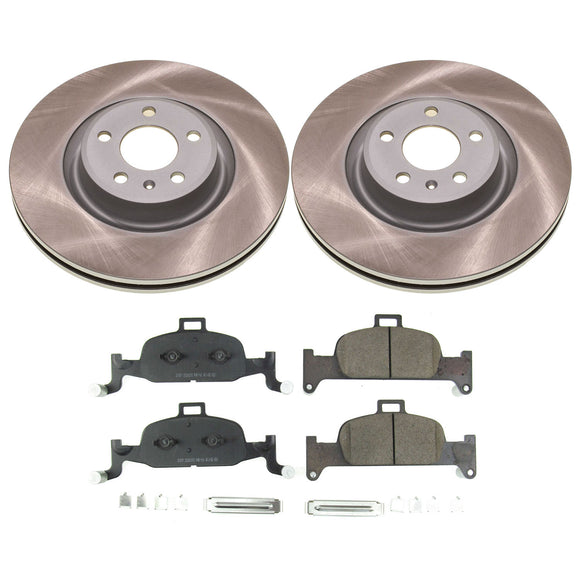 PowerStop Semi-Coated Rotor and Low-Dust Ceramic Brake Pad Kit