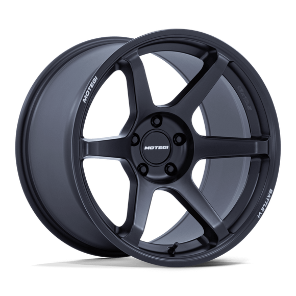 18x10.5 Motegi MR160 Battle VI Matte Blackbird Metallic 5x114.3 ET25 Wheel