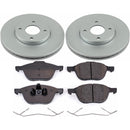 PowerStop Genuine Geomet Coated Rotor and Low-Dust Ceramic Brake Pad Kit