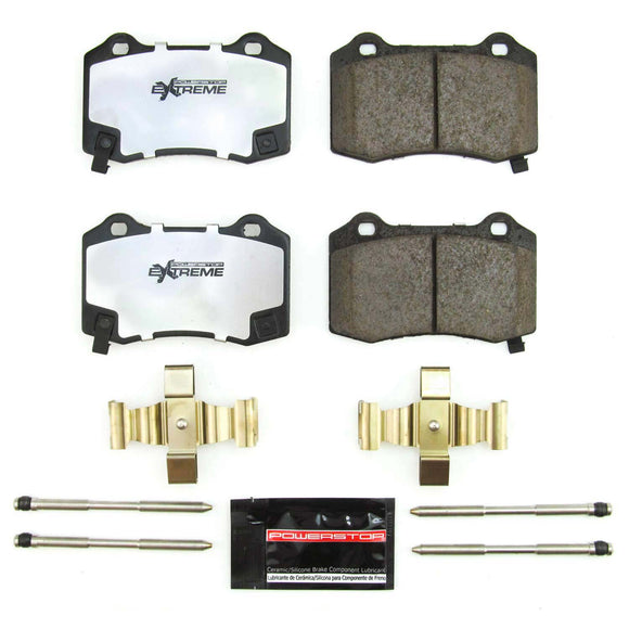 PowerStop Z36 Truck And Tow Carbon-Fiber Ceramic Brake Pads With Hardware